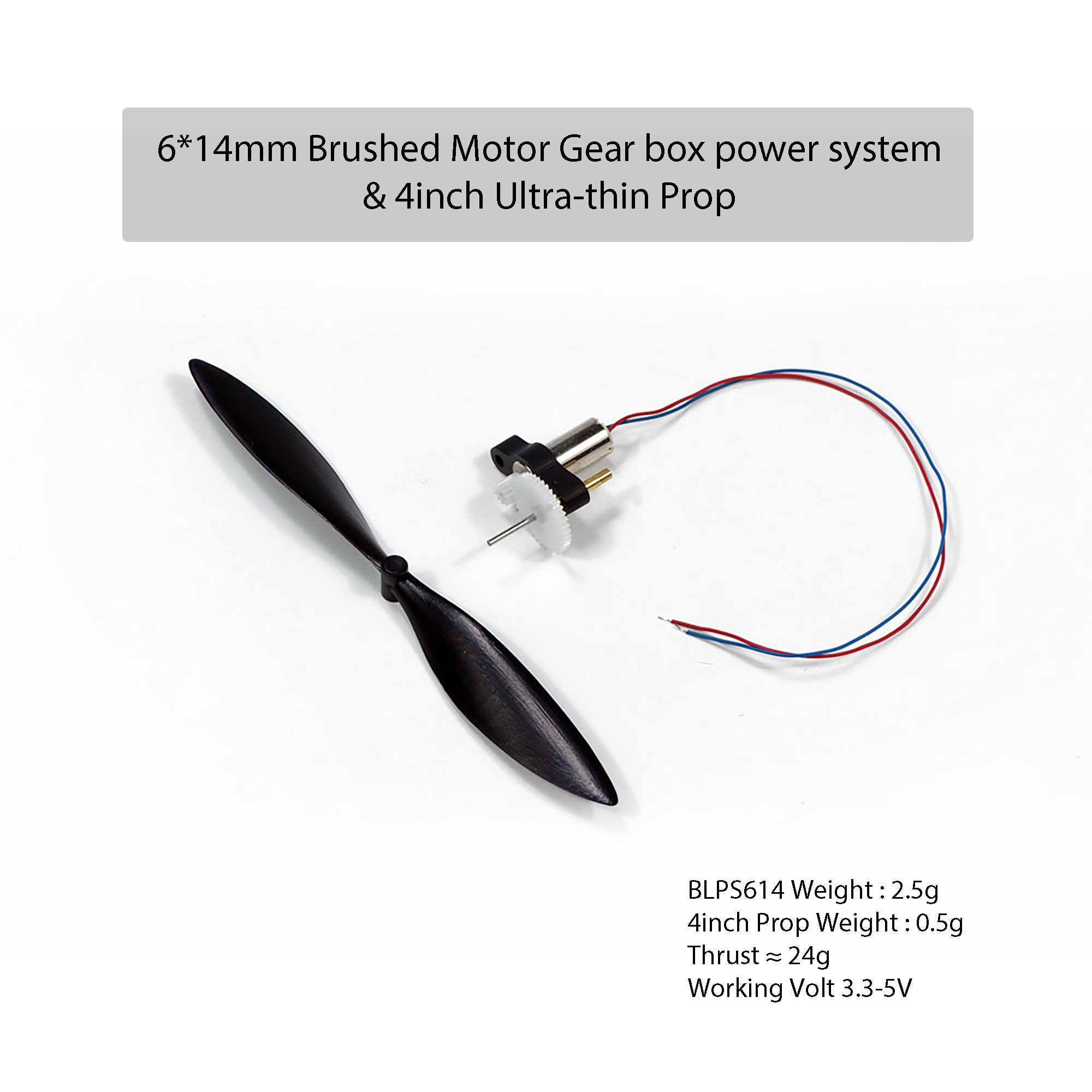 AEORC 6x14 Brushed Motor Combo - Brushless Motor Thrust Test Stand recension och pris