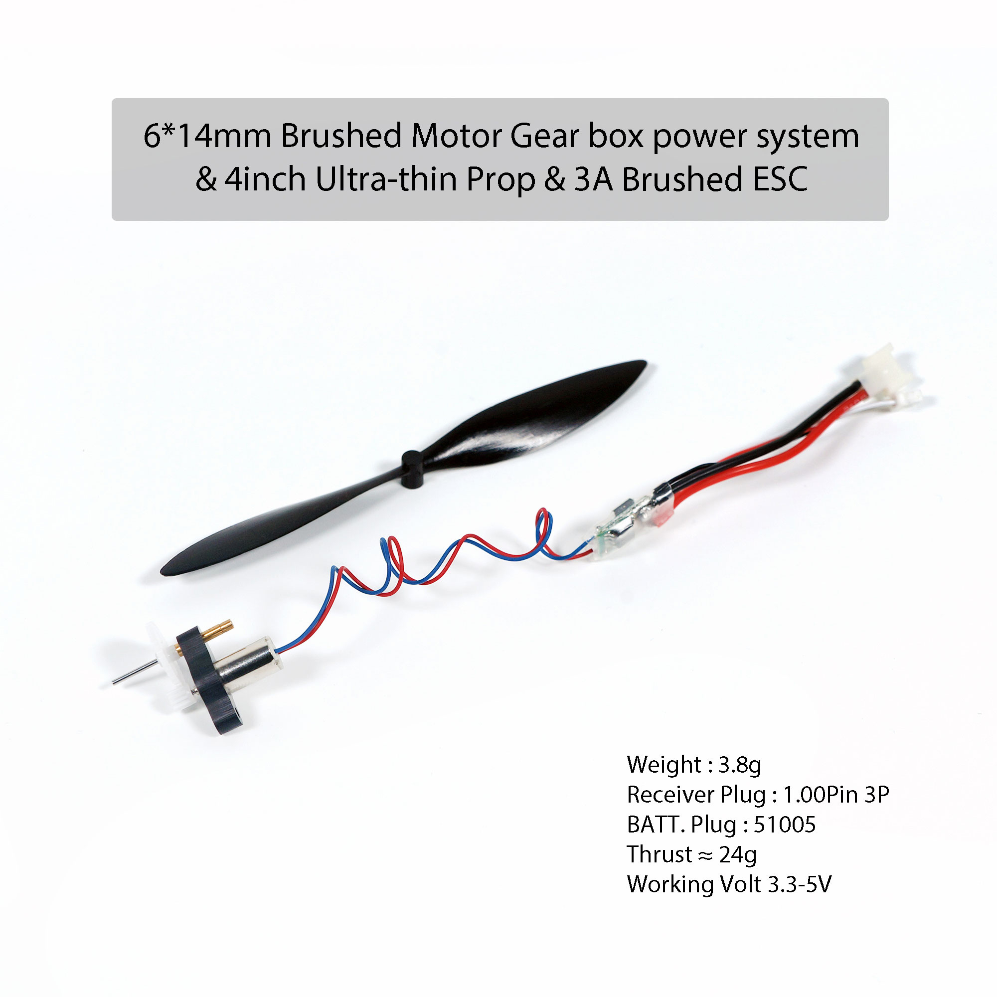 AEORC 6x14 Brushed Motor Combo - Brushless Motor Thrust Test Stand recension och pris